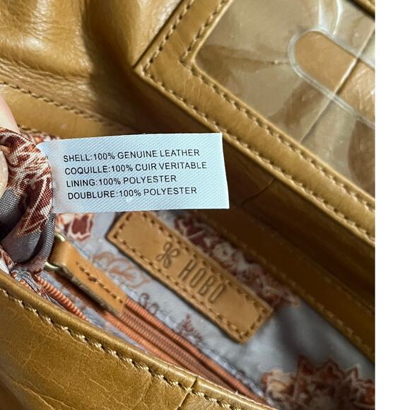 Hobo International Mari Crossbody Leather Purse Camel Tan Color Boho Western - Picture 5 of 11